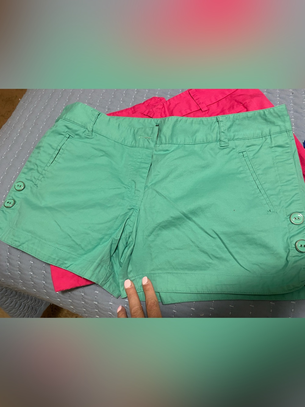The Limited Mint Green Bermuda Shorts